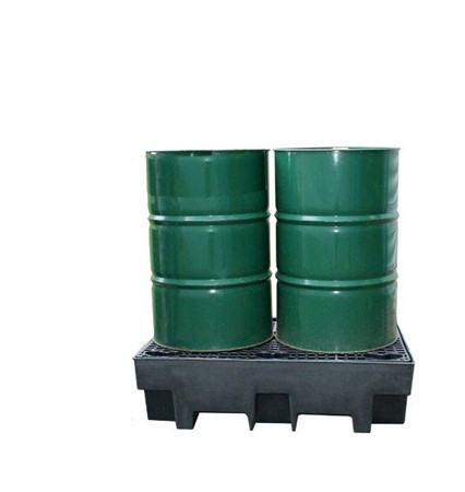 Spillpall Recycl. för 2x205L fat, 240 L